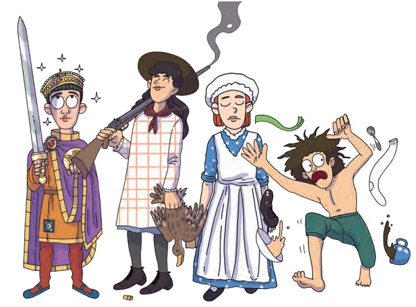 Ilustración de Niñas y niños que hicieron historia