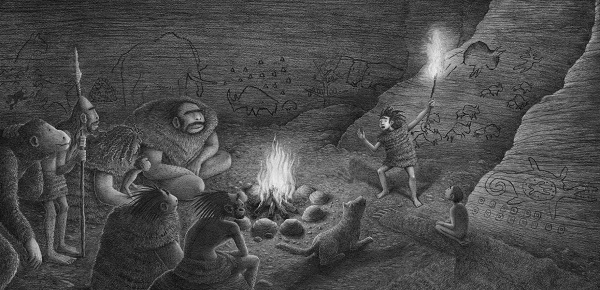 Ilustración de ¡Ugh! Un relato del Pleistoceno