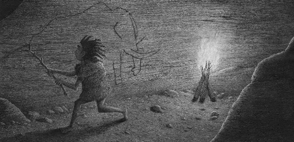 Ilustración de ¡Ugh! Un relato del Pleistoceno