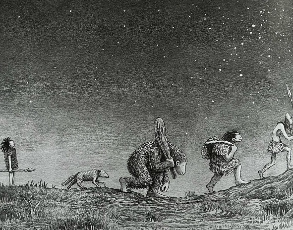 Ilustración de ¡Ugh! Un relato del Pleistoceno