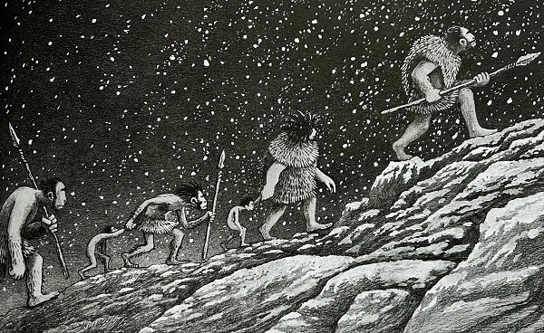 Ilustración de ¡Ugh! Un relato del Pleistoceno