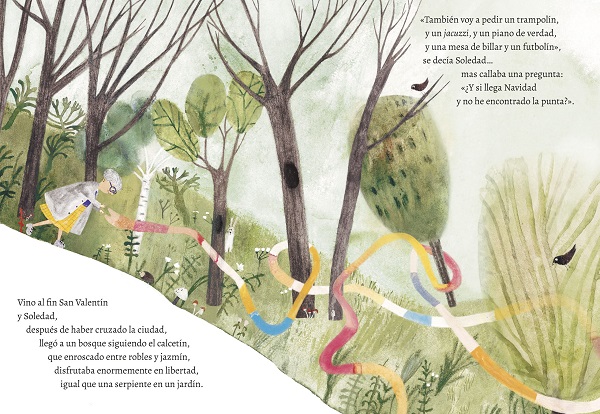 Ilustración de Un calcetín infinito