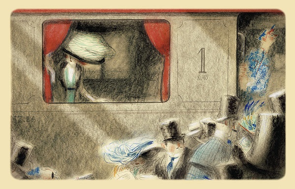 Ilustración de Viajes en trenes de primera clase