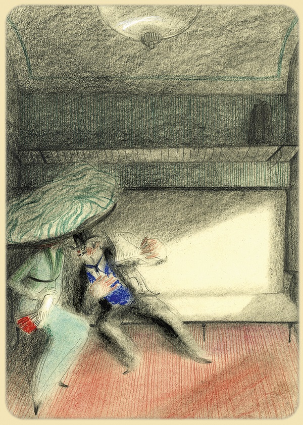 Ilustración de Viajes en trenes de primera clase