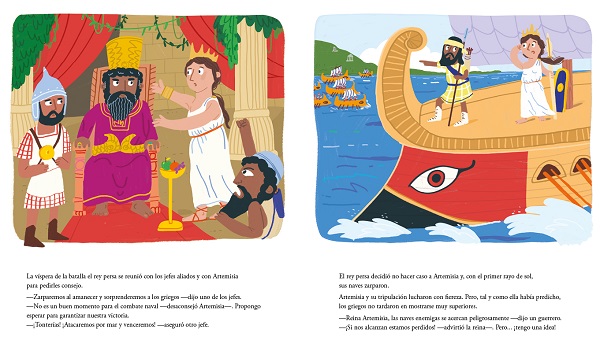Ilustración de Daniela y las mujeres pirata de la historia