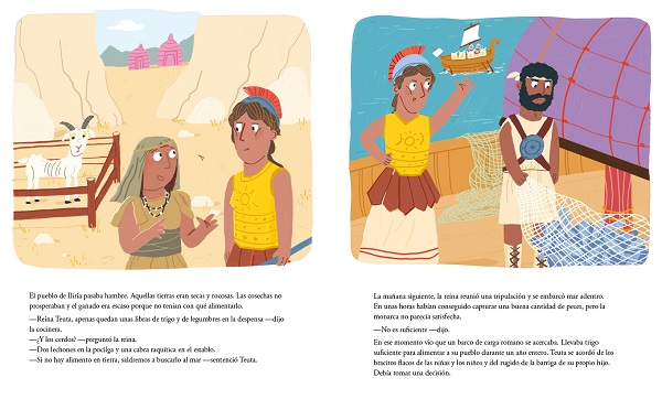 Ilustración de Daniela y las mujeres pirata de la historia