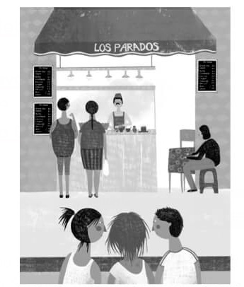 Ilustración de Un viaje cósmico a Puerto Ficción