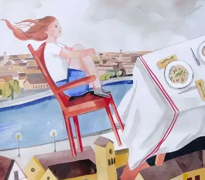 Ilustración de El comedor de la abuela