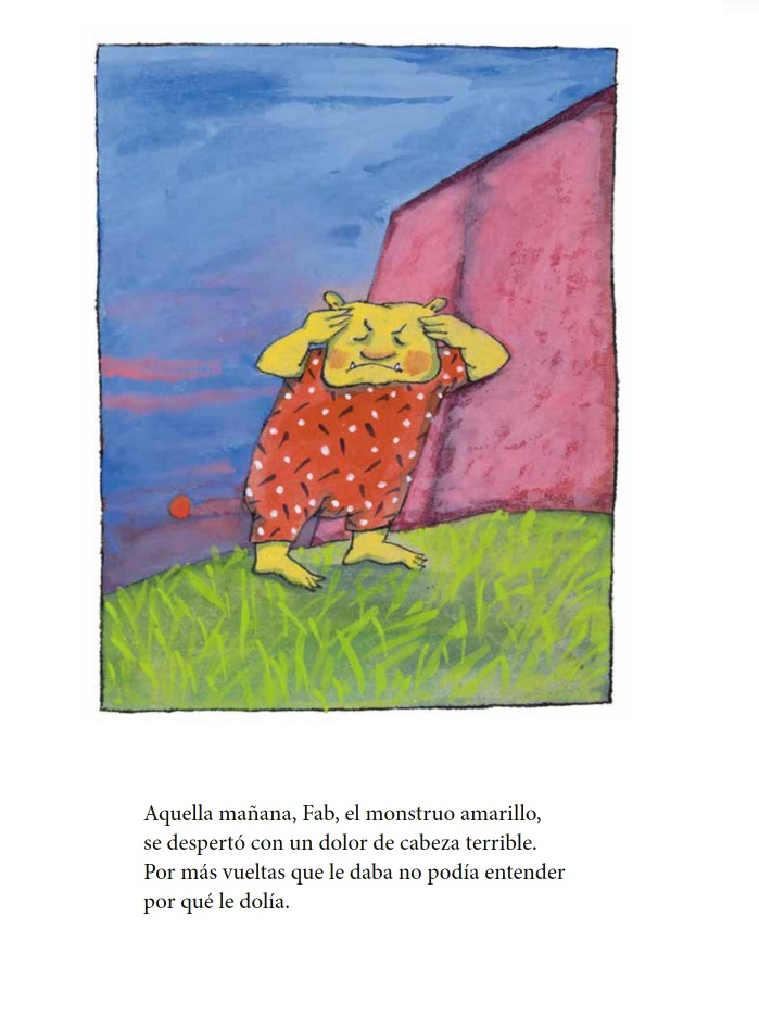 Ilustración de FAB. El monstruo amarillo