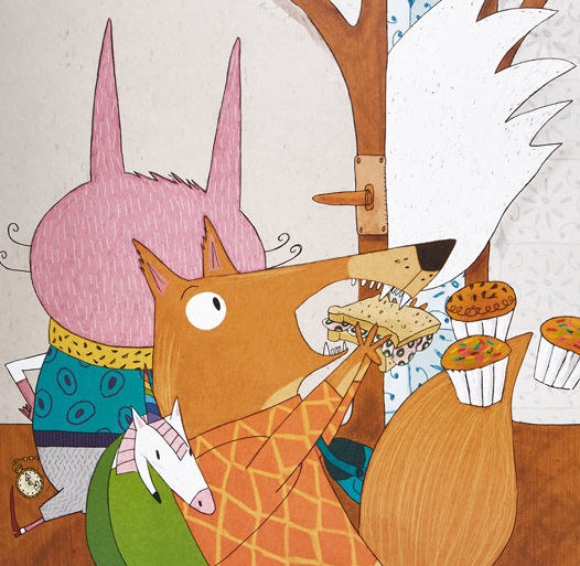 Ilustración de Cuando el pequeño lobo se convirtió en EL GRAN LOBO FEROZ