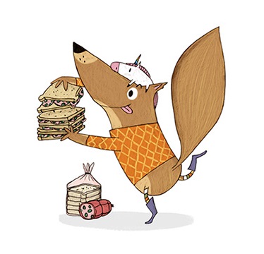 Ilustración de Cuando el pequeño lobo se convirtió en EL GRAN LOBO FEROZ