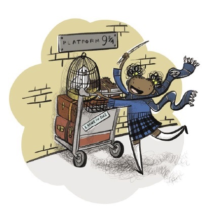 Ilustración de Grandes ciudades, pequeños viajeros. Londres
