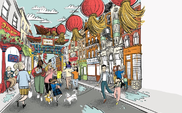 Ilustración de Grandes ciudades, pequeños viajeros. Londres