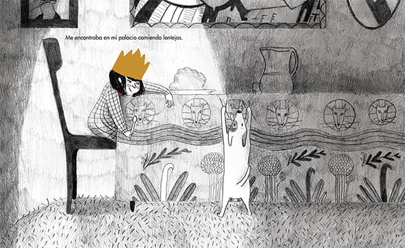 Ilustración de La reina de las lentejas