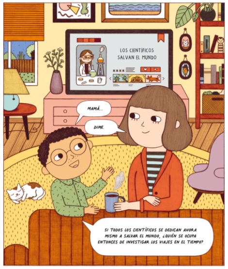 Ilustración de Científicos que salvan el mundo