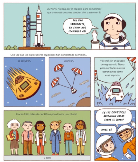 Ilustración de Científicos que salvan el mundo