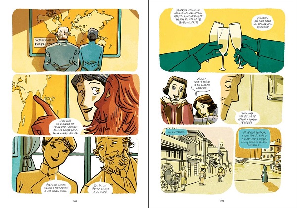 Ilustración de La verdadera historia de Nellie Bly