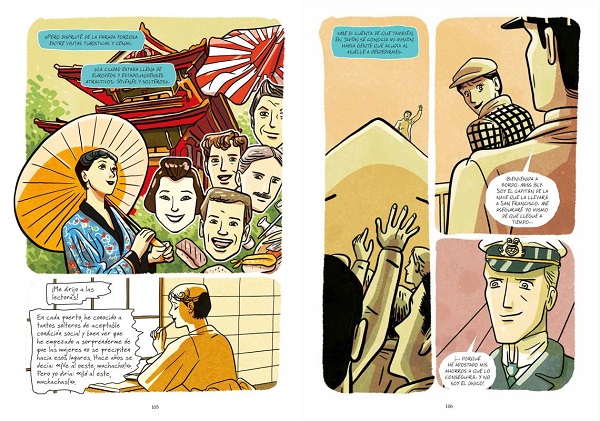 Ilustración de La verdadera historia de Nellie Bly