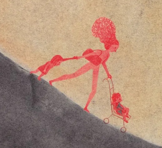 Ilustración de UN FUEGO ROJO