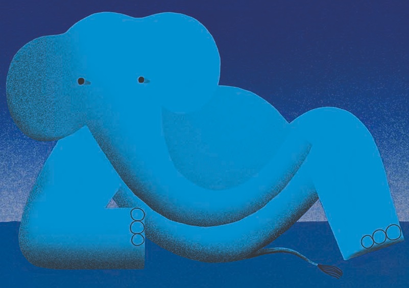 Ilustración de El elefante en la sombra