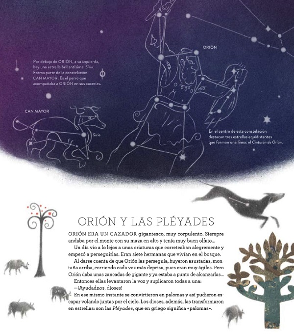 Ilustración de MITOS EN EL CIELO