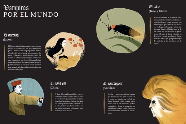 Ilustración de Los secretos de los vampiros