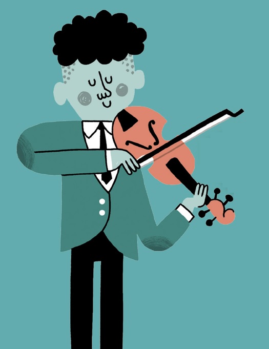 Ilustración de ¡Suena el violín!