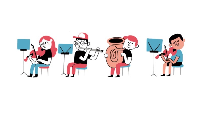Ilustración de ¡Suena el violín!