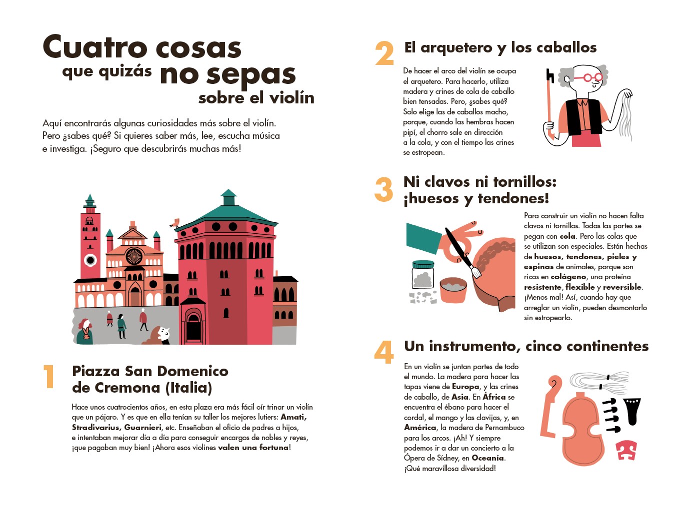 Ilustración de ¡Suena el violín!