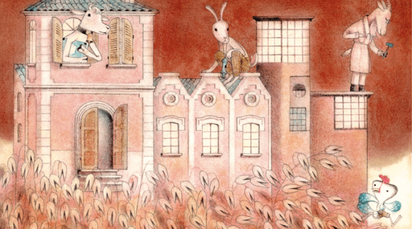 Ilustración de Historia del gallo Sebastián