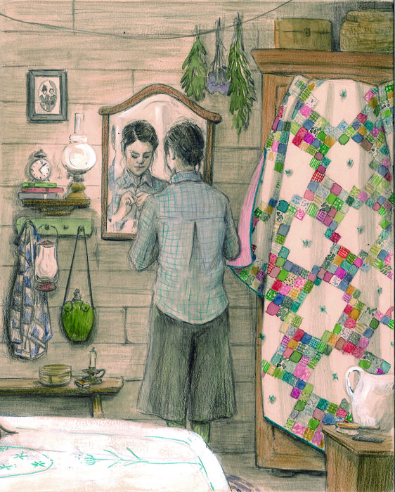 Ilustración de Bibliotecarias a caballo