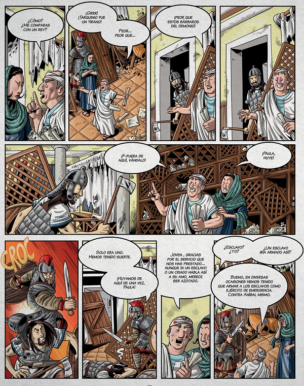 Ilustración de Historia de la humanidad en viñetas