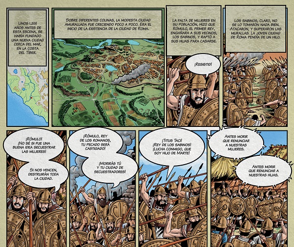 Ilustración de Historia de la humanidad en viñetas