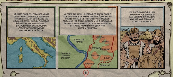 Ilustración de Historia de la humanidad en viñetas