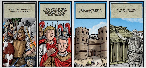 Ilustración de Historia de la humanidad en viñetas