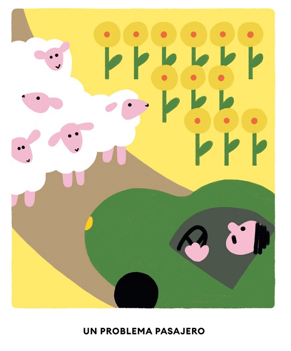Ilustración de Un huevo en bicicleta