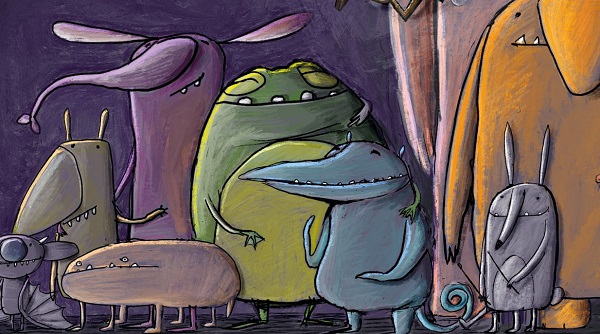 Ilustración de Los monstruos de casa