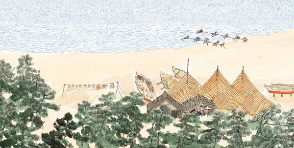 Ilustración de Los viajes. Japón