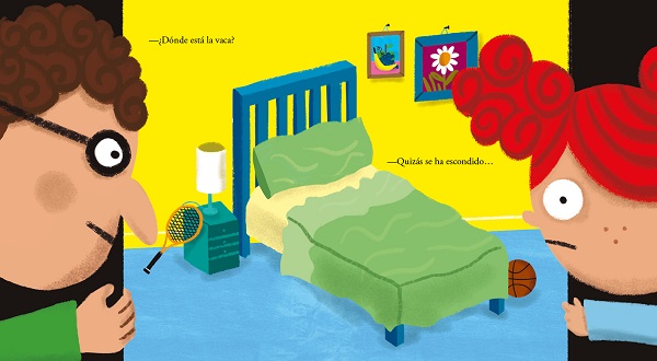 Ilustración de Hay una vaca en mi cama