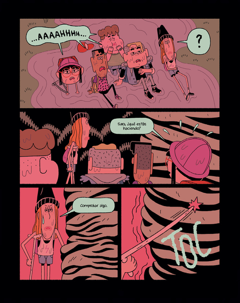 Ilustración de Perdidos en el futuro. Atrapados