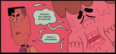 Ilustración de Perdidos en el futuro. Atrapados