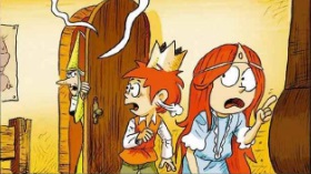 Ilustración de Emilio y Margot