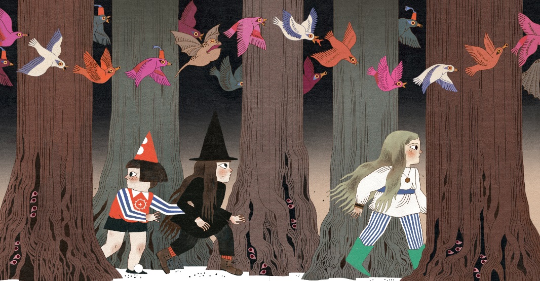 Ilustración de La reina en la cueva