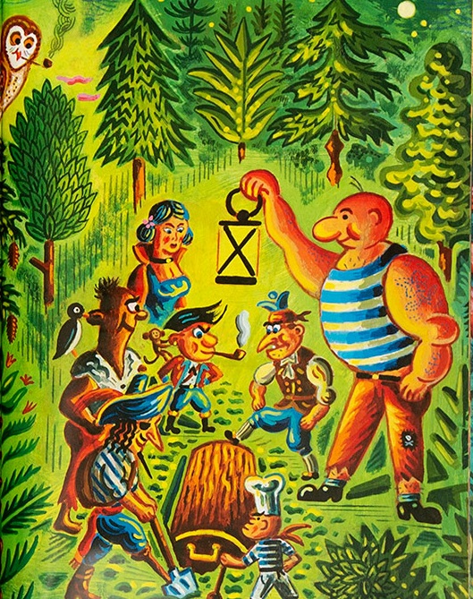 Ilustración de Piratas en el jardín