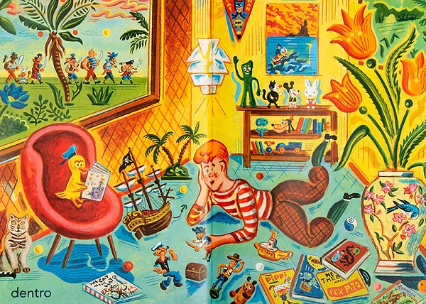 Ilustración de Piratas en el jardín