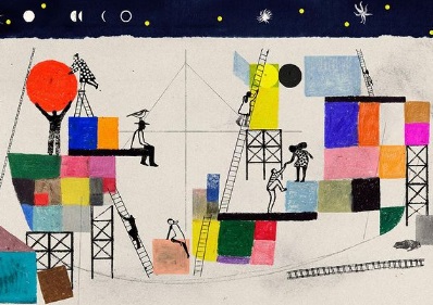 Ilustración de El primer barco