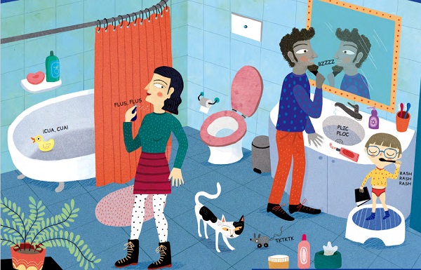 Ilustración de ¡SHHH! Las onomatopeyas de cada día