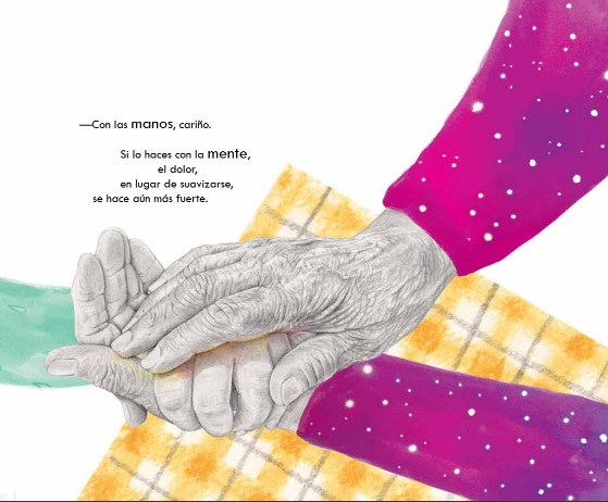 Ilustración de Con las manos