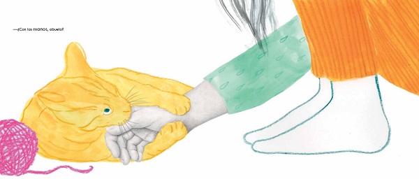 Ilustración de Con las manos