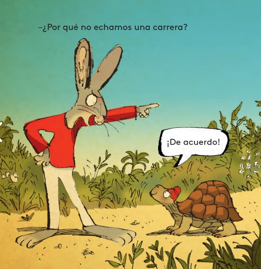 Ilustración de Tortuga vs. Liebre